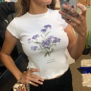 John Galt by BM Flower decal t-shirt